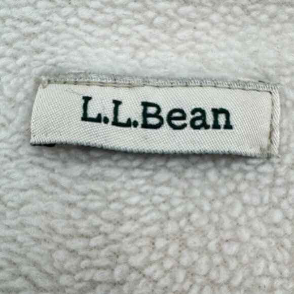 L.L. Bean Red White Blue Plaid Fleece Line Button Up Long Sleeve Shirt - Picture 6 of 8